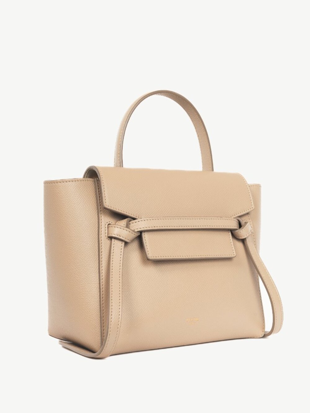 Celine Taupe Grained Calfskin Micro Belt Bag - Picture 2 of 14